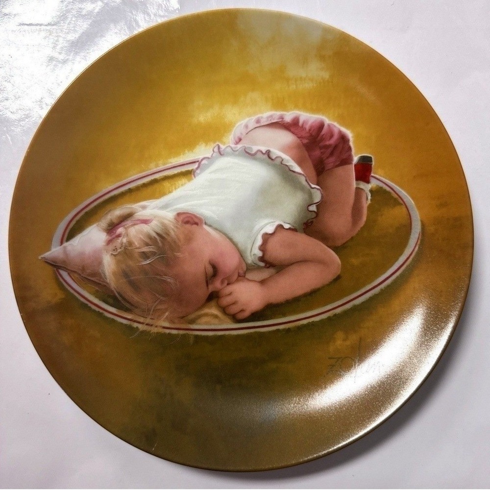 Donald Zolan Day Dreamer Pemberton & Oakes 10" Vintage Porcelain Collector Plate